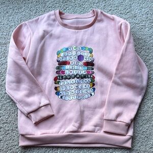 Girls' Light Pink Taylor Swift Sweatshirt